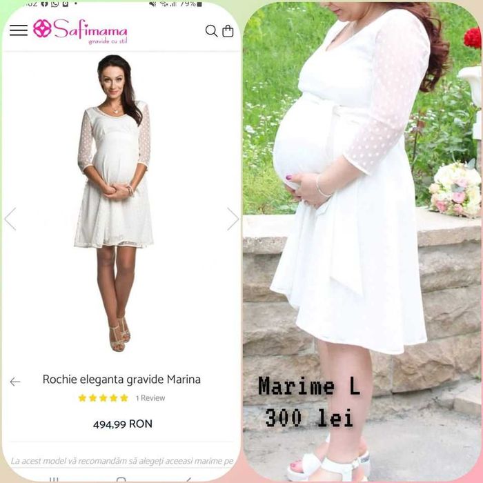 Rochie cununie pentru gravide
