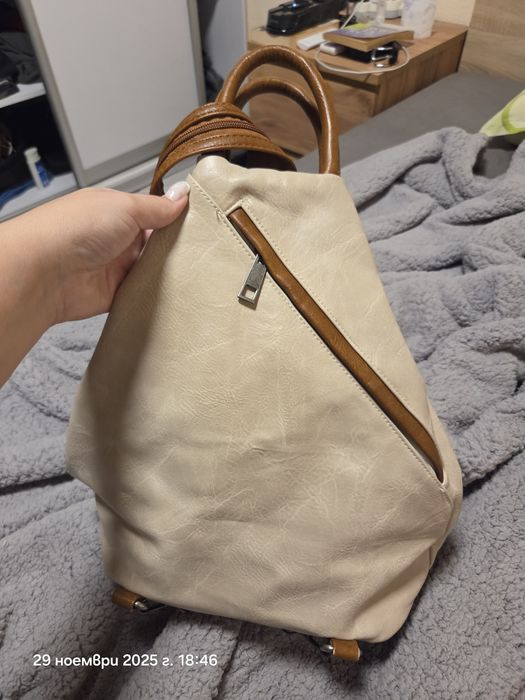 Дамска раница от мека еко кожа