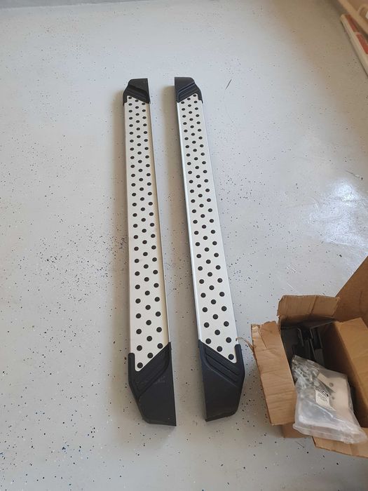 Пороги подножки аллюминевые (Lada Largus / Lada Largus Cross) Rival