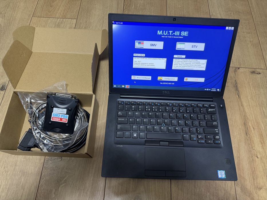 Tester/Diagnoza dedicat Mitshubishi MUT 3 instalat in laptop Dell 7480