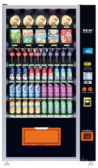 TCN вендинг аппарат снэк холодильник Vending купюроприемник QR, iSpace