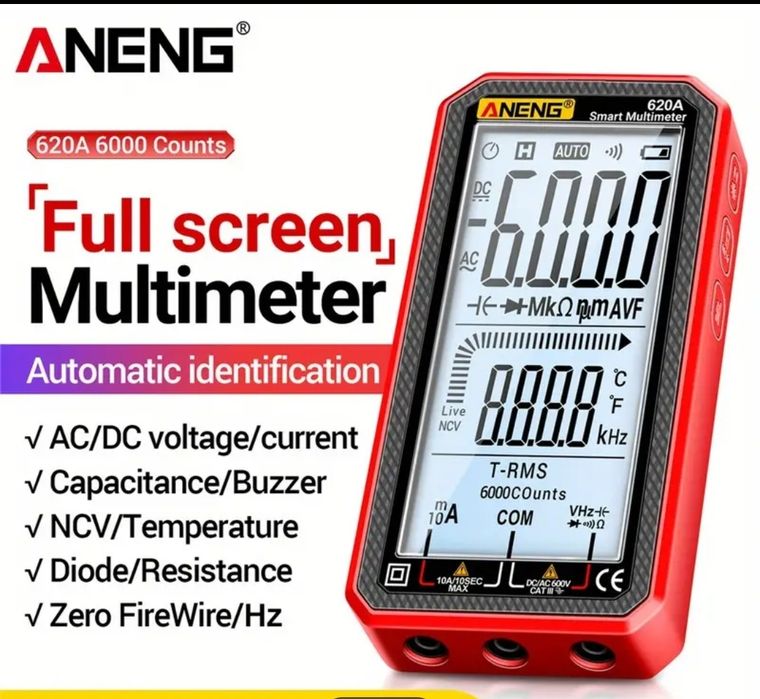 Электронный мультиметр. 6000 значений.