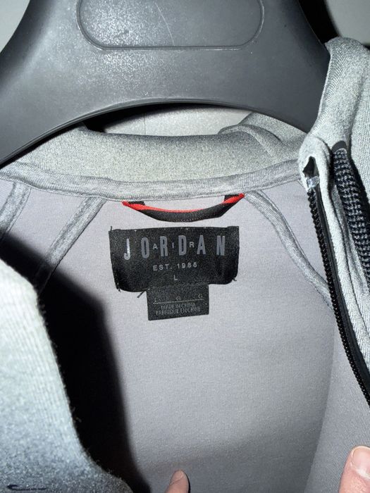 Jordan худи кофта серого цвета размер (L)