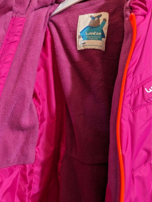 Бебешки гащеризон за ски и шейни warm, розов