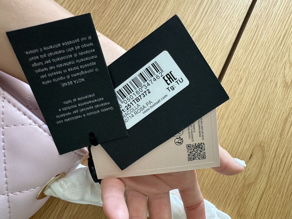 TWINSET чанта от естествена кожа