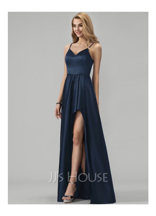 Rochie de seara  albastru regal pt inaltime 156cm