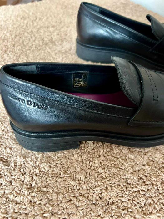 Кожени лоуфъри мокасини обувки Marco O’Polo, размер 39, като нови