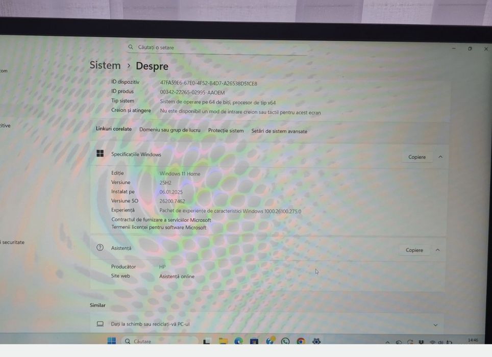 Laptop HP Victus alb gaming