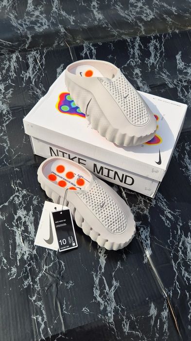 Slapi Nike Mind 001 Silver Gray 44
