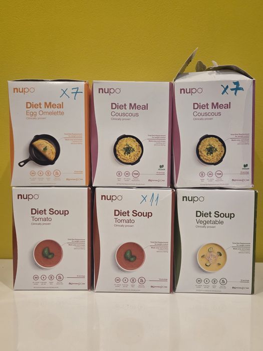 Produse Nupo. Diverse plicuri la pretul de 5 RON/bucata.