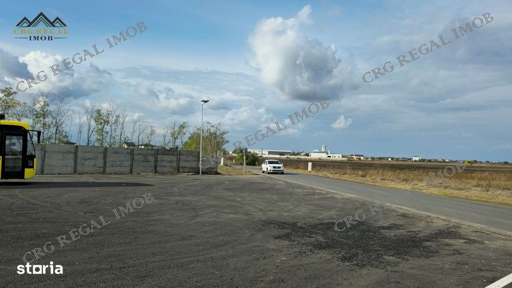 Teren 55 euro/mp Comuna Berceni rate 36 luni Gaz Curent Apa pe Strada