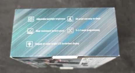Termostat incastrat Wi-Fi Smart Serie 8000 pentru centrală, touchscreen + control din telefon. (ALB)