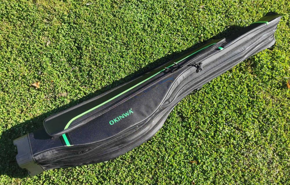 Троен твърд калъф за въдици с макари 140 и 160см. OKINWA!