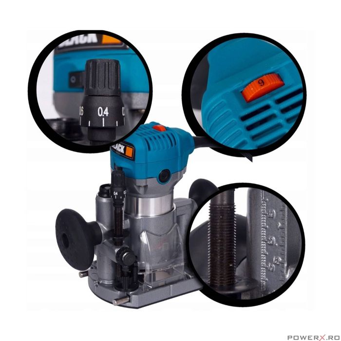 Freza Oberfreza Lemn 2500W Black