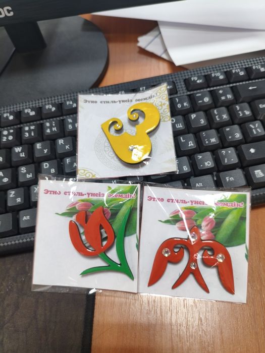 Этно брошка брошь