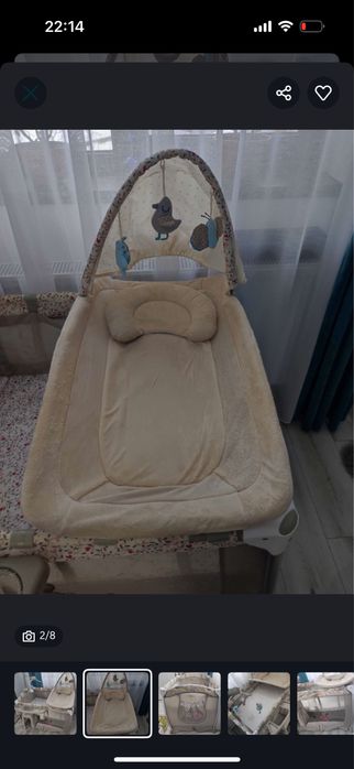 Patut bebe cu saltea de cocos inclusa