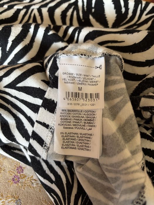 Bluză scurtă damă Review, model zebra, mărimea M