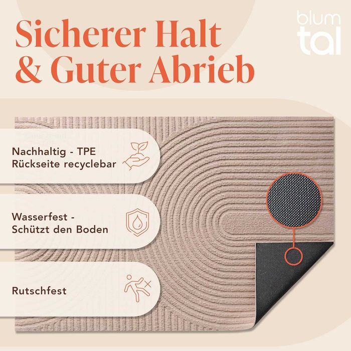 Изтривалка за врата Blumtal 60 x 90 см - Неплъзгаща се