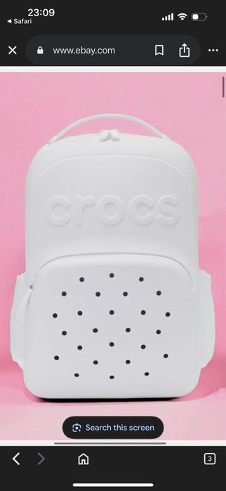 Раница crocs бяла