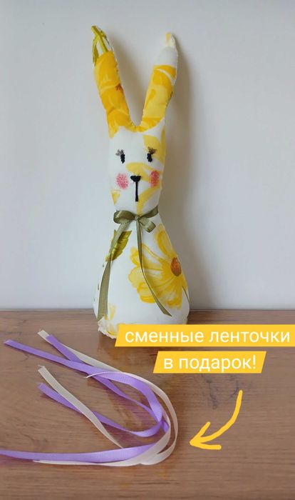 Пасхальный декор, пасхальный кролик, пасхальный венок. Ручная работа