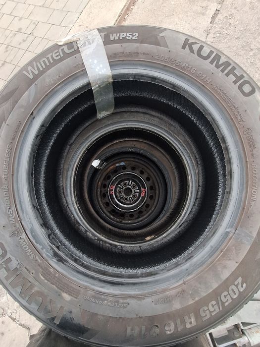 4 anvelope iarna 205/55r16 Kumho dot 2023 Montaj Gratuit