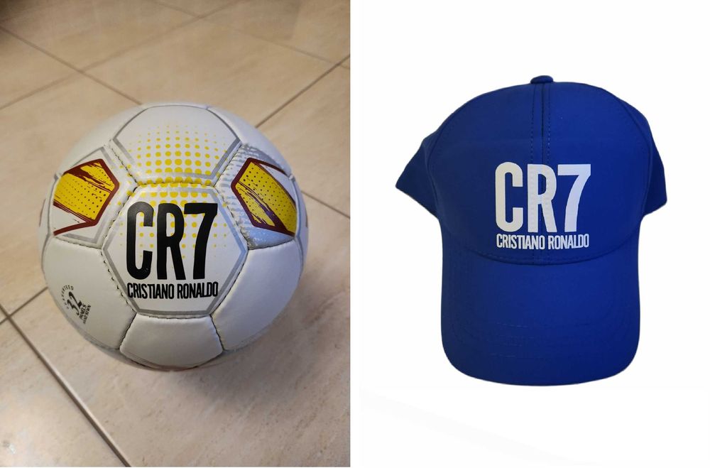 Футболна Топка с Шапка CR7 RONALDO + Допълнително: Анцуг / Екип