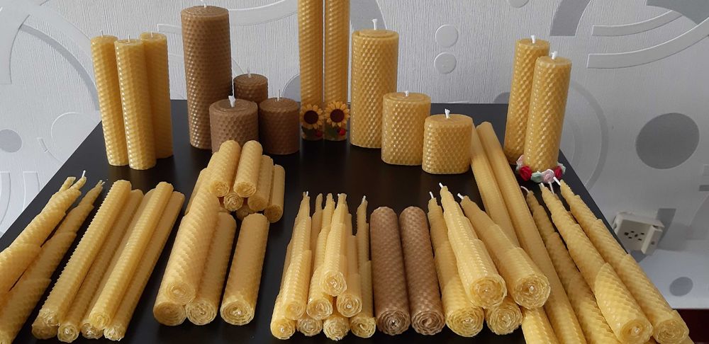 Ръчно изработени восъчни свещи