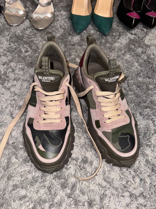 Valentino Garavani Rockrunner camouflage-print sneakers