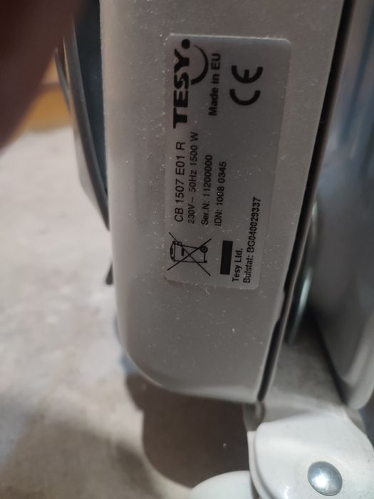 Tesy 1500W- Радиатор