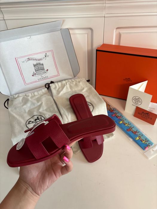 Papuci Hermes Noi , 100% Piele Naturală , Full Box, Mărimi 35/41 !!!