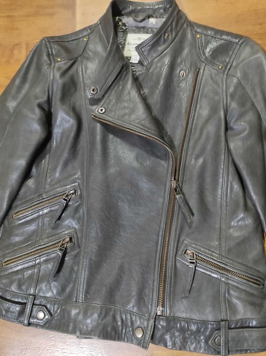 Естествена кожа яке Massimo Duti