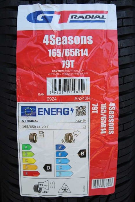 Anvelope noi 165/65R14 79T, GT-Radial, All Season