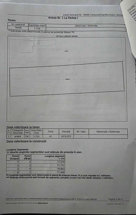 Vand teren intravilan