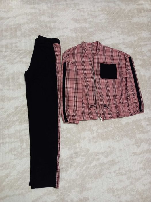 Дамски комплект с кариран десен