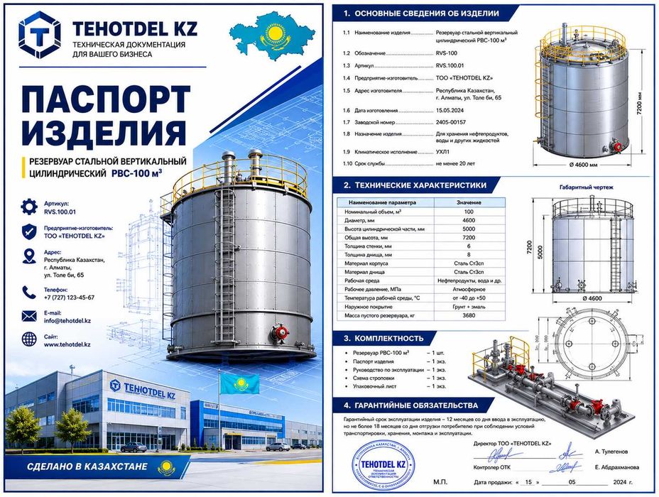 Оформление паспортов для производителей