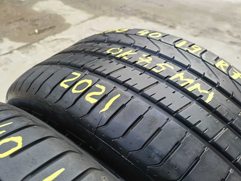 Doua anvelope vara 275 40 19 pirelli p zero run flat profil de 7,5 mm