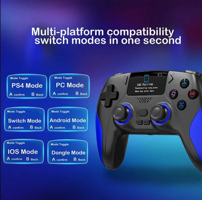 Controller wireless CM-620 – Hall Effect – PS4 / Switch / PC / Telefon