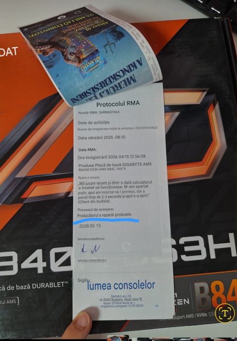 Placa de baza GIGABYTE b840m ds3h sigilata