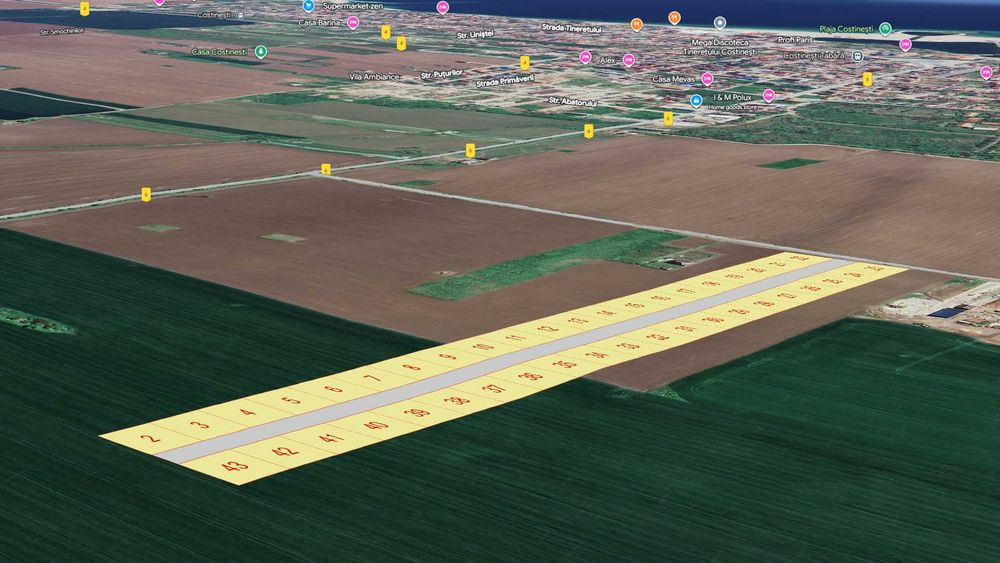 Terenuri Costinesti in rate -Doar cu Buletinul!