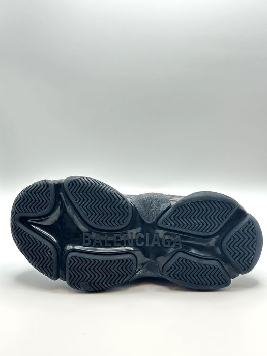 Balenciaga Triple S Black Clear Sole Man Sneakers