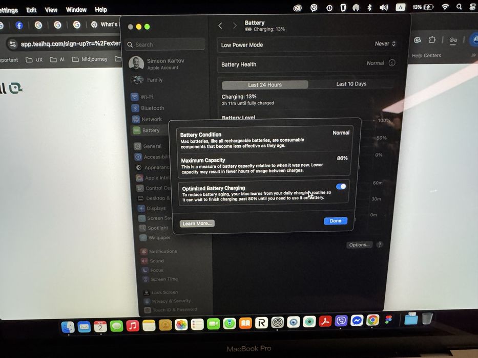 Apple MacBook Pro 13 M1 / 16GB / 512GB SSD / True Tone / Silver