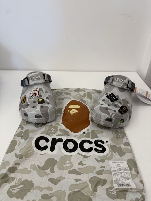 Crocs x Bape Silver