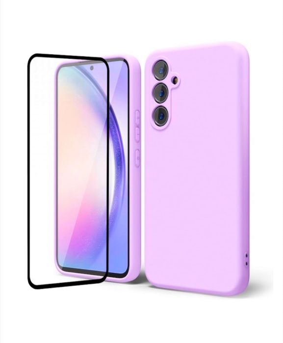 Samsung S20/S21/S23/S24/S25 FE Husa Fine Inter Catifea + Folie Sticla