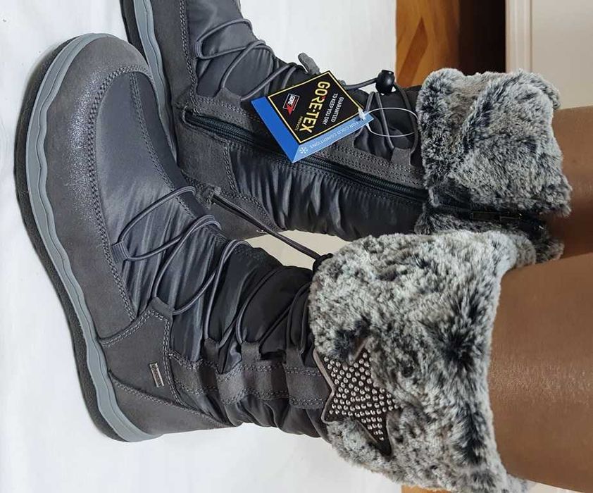 Cizme zapada piele si fas, imblanite de la PRIMIGI Goretex marimea 39