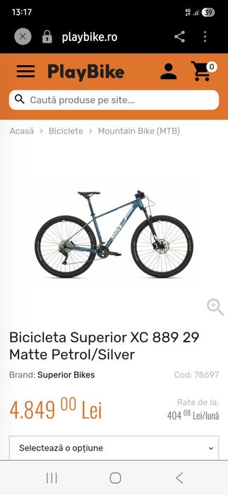 Bicicletă superior xc