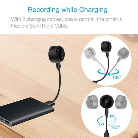 Mini Camera WiFi de Supraveghere, 1080p Full HD Prindere Magnetica