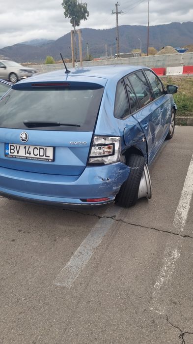 AVARIAT  SKODA RAPID 2018/ 1.0 Benzină/ Euro 6/ 110cp/ 95.000 km reali