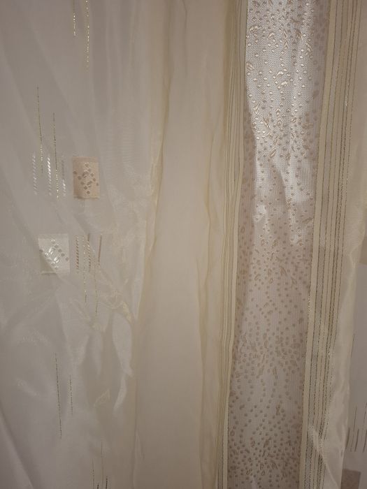 Perdea in doua nuante de ivory