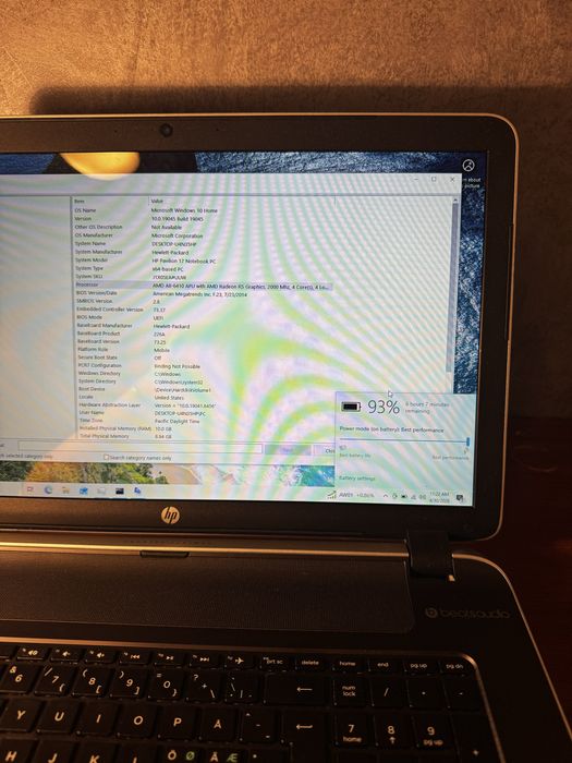 HP Pavilion 17” AMD A8-6410 / 10GB RAM / SSD 512GB / Radeon R5 / Beats Audio / Windows 10