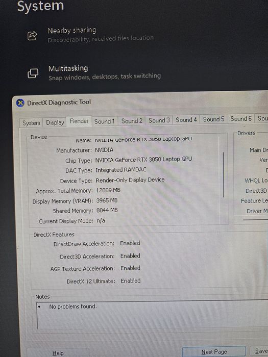 Laptop Gaming Acer Aspire 7 , I5 12450 , RTX 3050 , 16GB RAM
